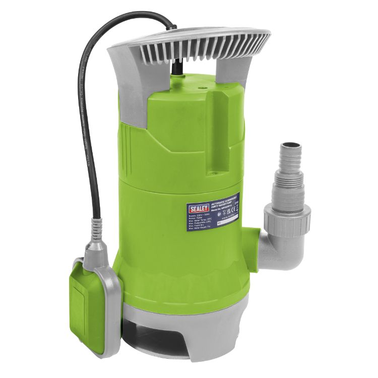 Sealey Submersible Dirty Water Pump Automatic 225L/min 230V (Heavy-Duty)