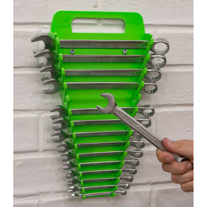 Sealey Spanner Rack Capacity 15 Spanners (TPR) - Hi-Vis Green (Premier)