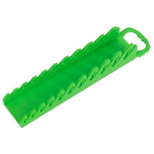 Load image into Gallery viewer, Sealey Spanner Rack Capacity 10 Stubby Spanners - Hi-Vis Green (Premier)
