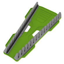 Load image into Gallery viewer, Sealey Reversible Spanner Rack 16pc - Hi-Vis Green (Premier)
