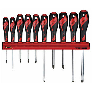 Teng Screwdriver Set 10pcs Wall Rack