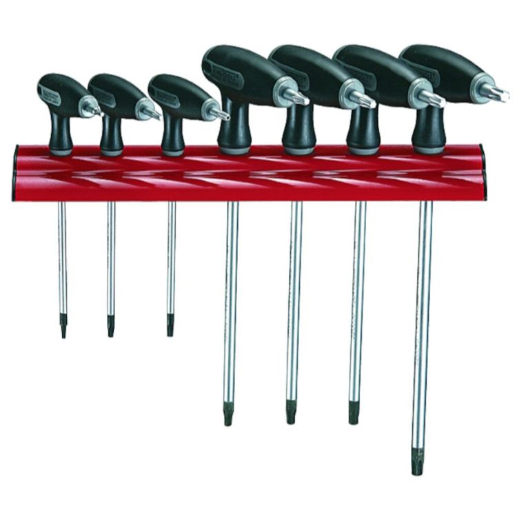 Teng TX Key Set T-Handle 7pcs Wall Rack