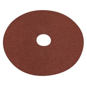 Sealey Fibre Backed Disc 125mm (5") - 40Grit - Pack of 25