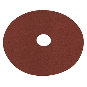 Sealey Fibre Backed Disc 125mm (5") - 60Grit - Pack of 25