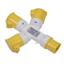 Load image into Gallery viewer, Sealey 2P+E 3-Way Adaptor 110V
