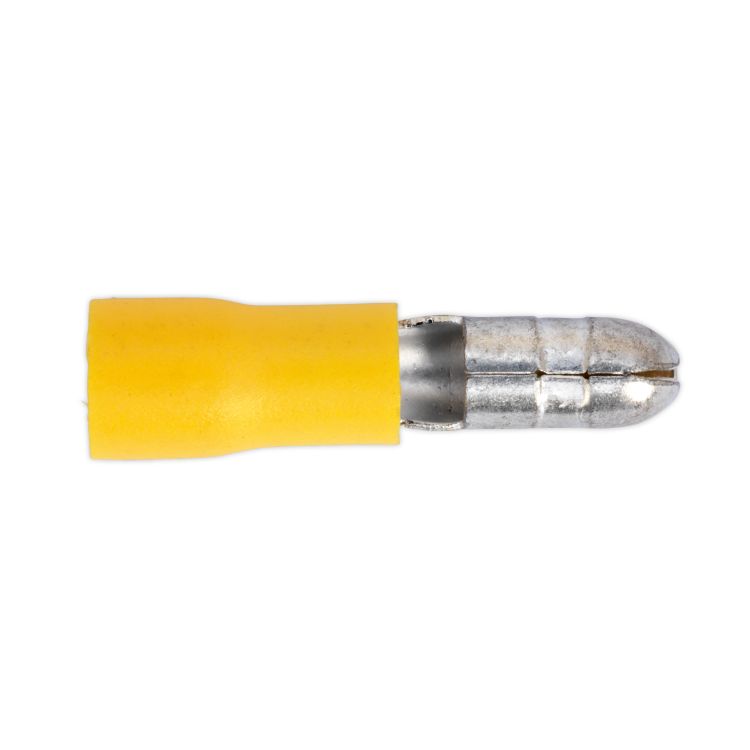 Sealey Bullet Terminal 5mm Yellow - Pack of 100