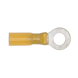 Sealey Heat Shrink Ring Terminal 8.4mm Yellow - Pack of 25