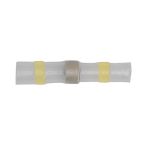 Sealey Heat Shrink Butt Connector Solder Terminal 12-10 AWG Yellow - Pack of 25