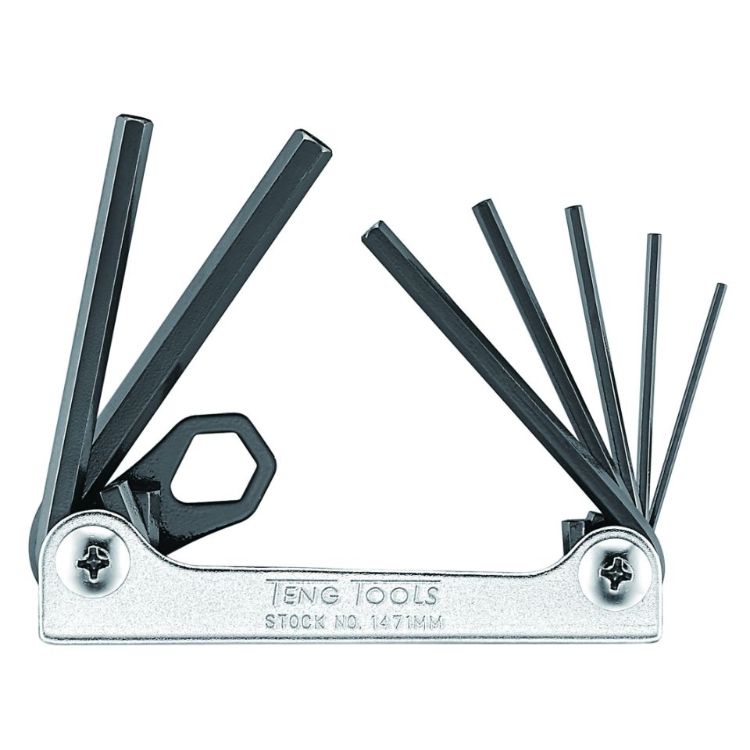 Teng Hex Key Set Folding to 6mm 7pcs