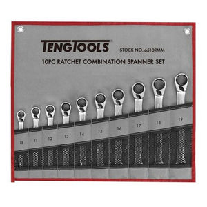 Teng Ratchet Combination Spanner Set MM 10pcs