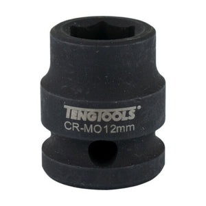 Teng Impact Socket Stubby 1/2" Drive 12mm