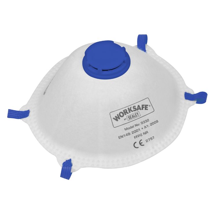 Sealey Cup Mask Valved FFP2 - Pack of 10