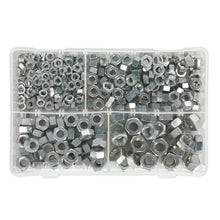 Load image into Gallery viewer, Sealey Steel Nut Assortment 320pc 1/4&quot;-1/2&quot;UNF
