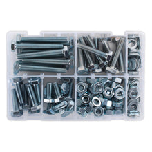 Load image into Gallery viewer, Sealey Setscrew, Nut &amp; Washer Assortment 150pc High Tensile M10 Metric

