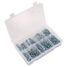 Load image into Gallery viewer, Sealey Self-Tapping Screw Assortment DIN 798CZ 305pc Pan Head Pozi Zinc
