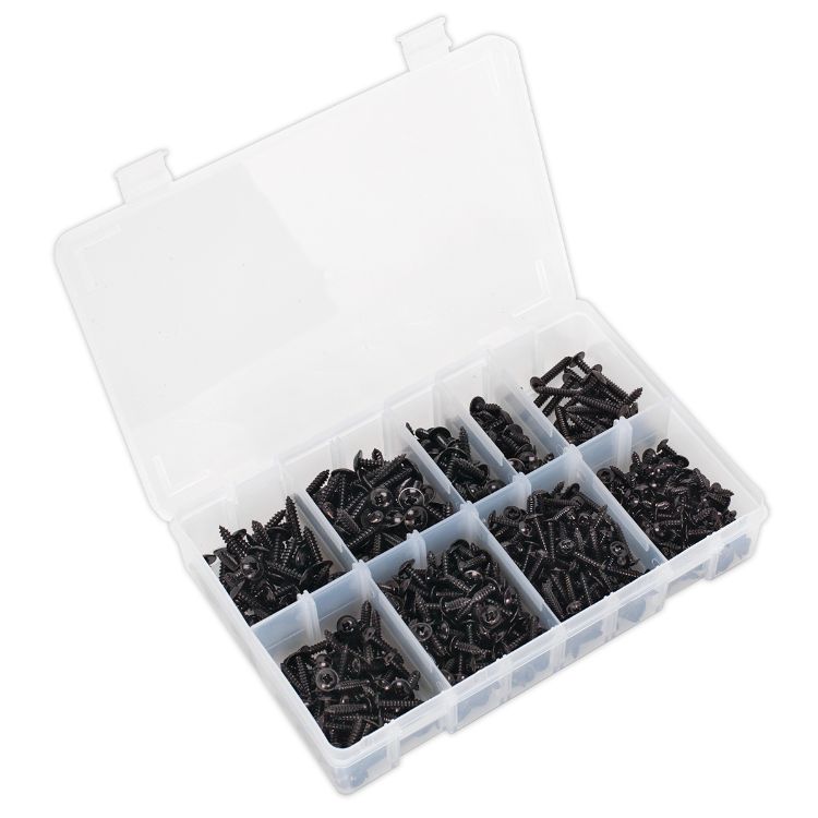 Sealey Self-Tapping Screw Assortment 700pc Flanged Head