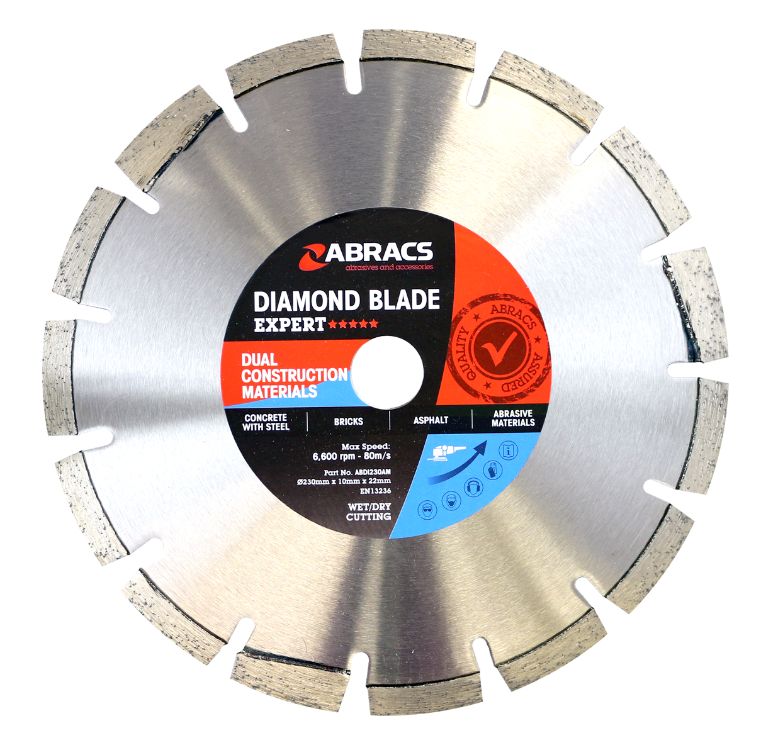 Abracs Diamond Blade 230mm x 10mm x 22mm DCM - Expert