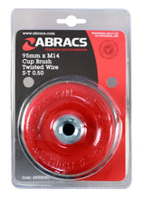 Load image into Gallery viewer, Abracs Wire Brush Twist Knot Cup 95mm x M14
