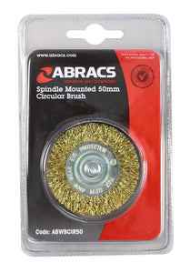 Abracs Spindle Mounted 50mm Circular Wire Brush
