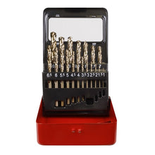 Load image into Gallery viewer, Sealey HSS Cobalt Split Point Fully Ground Drill Bit Set 19pc Metric
