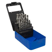 Load image into Gallery viewer, Sealey HSS Split Point Fully Ground Drill Bit Set 25pc Metric
