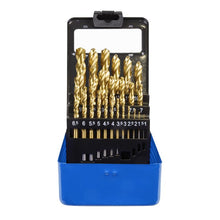 Load image into Gallery viewer, Sealey HSS Fully Ground Drill Bit Set 25pc DIN 338 Metric
