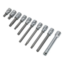 Load image into Gallery viewer, Sealey Head Bolt Socket Bit Set 10pc 1/2&quot; Sq Drive
