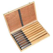 Load image into Gallery viewer, Sealey Wood Turning Chisel Set 8pc
