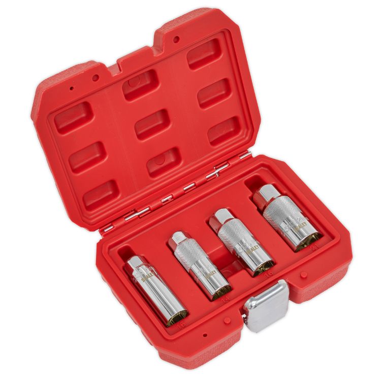Sealey Magnetic Spark Plug Socket Set 4pc 3/8