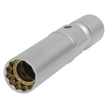 Load image into Gallery viewer, Sealey Spark Plug Socket, Universal Joint 14mm 3/8&quot; Sq Drive 12pt
