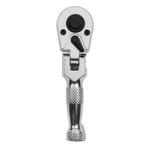 Sealey Ratchet Wrench 1/4" Sq Drive - Flexi-Head Stubby