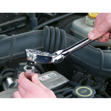 Load image into Gallery viewer, Sealey Ratchet Wrench 1/2&quot; Sq Drive - Flexi-Head 445mm Pear-Head Flip Reverse (Premier)
