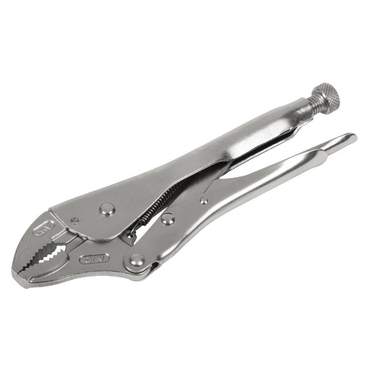 Sealey Locking Pliers Curved Jaws 225mm 0-47mm Capacity (Premier)
