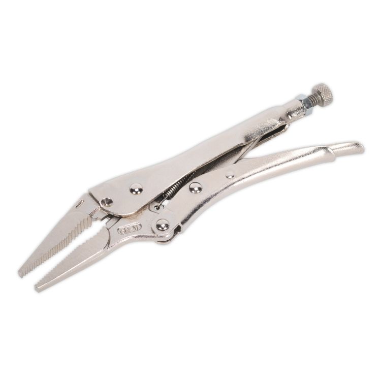 Sealey Locking Pliers Long Nose 210mm 0-60mm Capacity (Premier)