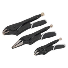 Load image into Gallery viewer, Sealey Locking Pliers Set 3pc Quick Release - Black Series (Premier)
