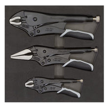 Load image into Gallery viewer, Sealey Locking Pliers Set 3pc Quick Release - Black Series (Premier)
