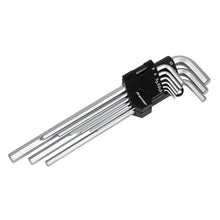 Load image into Gallery viewer, Sealey Hex Key Set 9pc Extra-Long - Metric (Premier)
