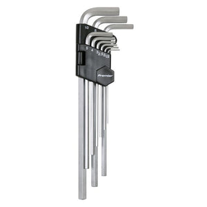 Sealey Hex Key Set 9pc Extra-Long - Metric (Premier)
