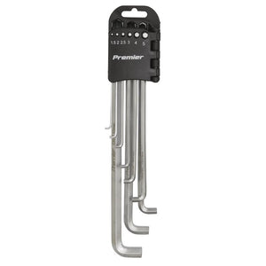 Sealey Hex Key Set 9pc Extra-Long Stubby Element - Metric (Premier)