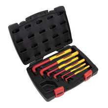 Load image into Gallery viewer, Sealey Hex Key Set 6pc Extra-Long VDE (Premier)
