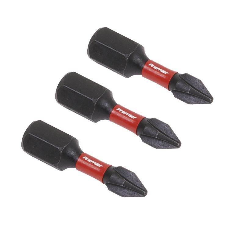 Sealey Phillips #1 Impact Power Tool Bits 25mm - 3pc (Premier)