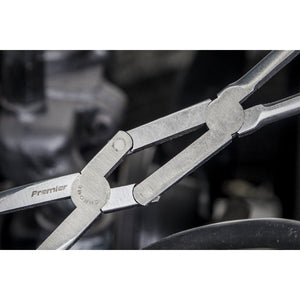 Sealey Needle Nose Pliers Double Joint Long Reach 335mm 45Â° (Premier)