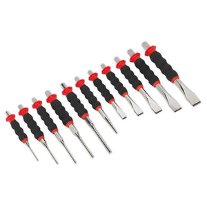 Sealey Sheathed Punch and Chisel Set 11pc (Premier)