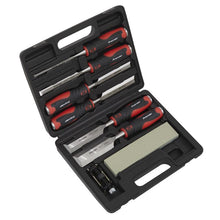 Load image into Gallery viewer, Sealey Hammer-Thru Wood Chisel 8pc Set (Premier)
