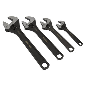 Sealey Adjustable Wrench Set 4pc (Premier)