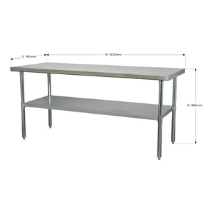 Sealey Stainless Steel Workbench 1.8M