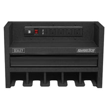 Load image into Gallery viewer, Sealey Power Tool Storage Rack, Drawer &amp; Power Strip
