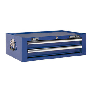 Sealey Toolchest Combination 14 Drawer Ball-Bearing Slides - Blue & 446pc Tool Kit (Premier)