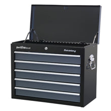 Load image into Gallery viewer, Sealey Topchest 5 Drawer Ball-Bearing Slides - Black/Grey (Siegen)
