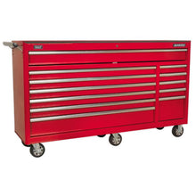 Load image into Gallery viewer, Sealey Rollcab 12 Drawer Heavy-Duty Ball-Bearing Slides Red (AP6612)
